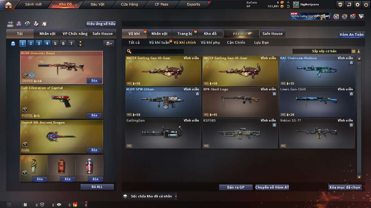 shop acc cf uy tin gia re